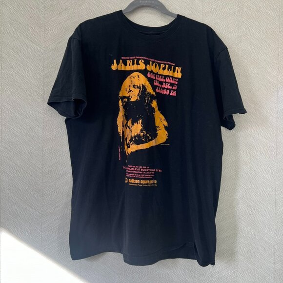 Janis Joplin Madison Square Garden Graphic Print Band T-shirt Mens Size M - Picture 2 of 8